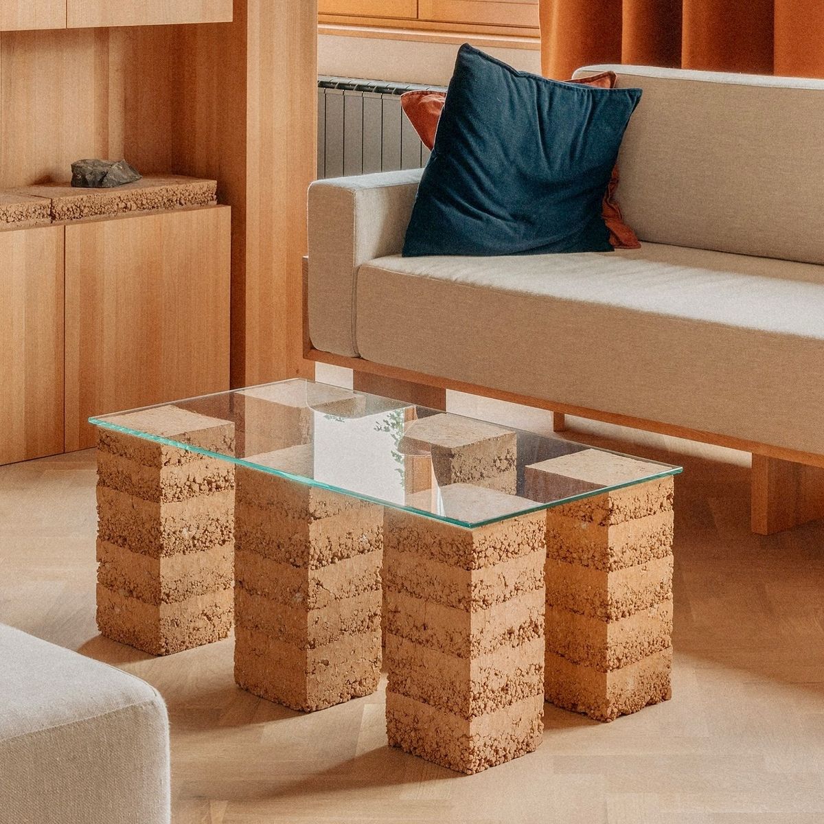 Rammed Earth Center Table