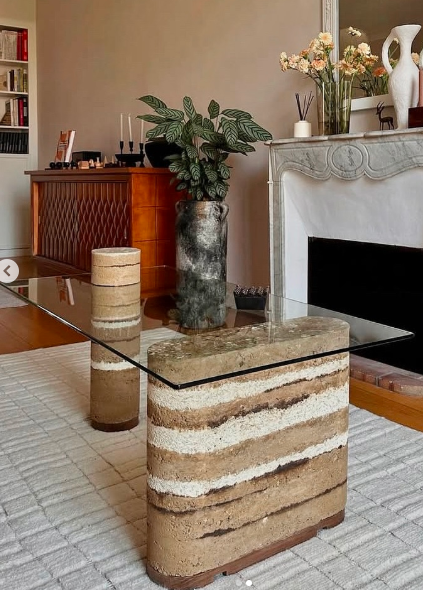 Rammed Earth Center Table